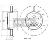 2X Original MAXGEAR Disco Freno 19-3235 Per BMW