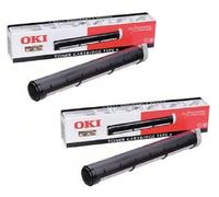 2X Original OKI Toner 79801 Nero Per Okifax 4500 4550 4580