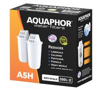 2x Originale Aquaphor Filtro Acqua A5H per Duro (350l), Extra Protezione Calcare