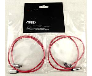 2x Originale Audi Cavo di Carica Cellulare per A1 A2 A3 A4 A5 A6 A7 A8 Q3 Q4 Q5