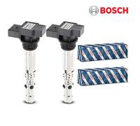 2x Originale Bosch Modulo Accensione Bobina Per VW Seat Ibiza Skoda Fabia