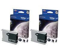 Originale Brother DCP-130 C Cartuccia stampante (LC-1000 BK BP 2 DR) nero Multipack (2 pz.), 500 pagine, 8.56 cent per pagina, Contenuto: 18 ml