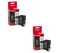 2x Originale Canon Inchiostro Cartuccia BC-20 Nero per Bjc 2000 4000 5000
