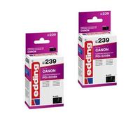 2x Originale edding Inchiostro Cartuccia 239 per Canon PGI-520 BK Pixma IP 3600