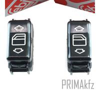 2x Originale Febi Alzacristalli Interruttore Frontale per Mercedes W201 W124