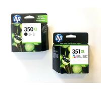 2x Originale Inchiostro HP Officejet J5730 J5780 J5785 J6410 J6415/350XL+351XL