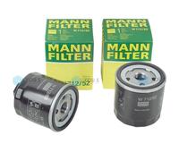 2x Originale Mann Filter Filtro Olio W712/52 per VW Polo (86C) 1.0/1.3