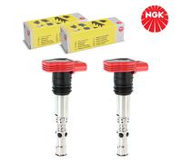 2x Originale NGK Modulo Accensione Bobina Per Audi A4 8E B6 B7 8H A6 4B C5 C6