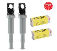 2x Originale NGK Modulo Accensione Bobina Per BMW 1ER E87 3ER E90 5ER 6ER 7ER