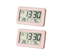 2X Orologio Digitale un LED Orologio da Tavolo Elettronico con Schermo Digitale per La Retroilluminazione 'Ufficio Domestico Snooze Data Calendar