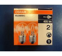 2X OSRAM CLASSIC 64542 P HALOGEN Goccia 30W=40W DIMMERABILE 230V E27 Lampadina