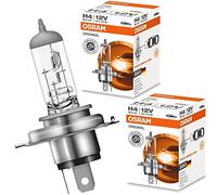 2x OSRAM H4 12V 60/55W Lampadina alogena originale per auto 64193 P43t