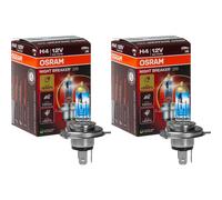 OSRAM H4 Notte Breaker 220 Alogena Fino +220% 1650/1000 Lm Modello 2024/25