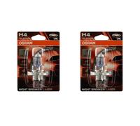 2X OSRAM H4 NIGHT BREAKER LASER Next Generation 3900 K 1650/1000 Lm Lampadina
