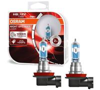 2X Osram H8 Night-Breaker Laser 12V 35W PGJ19-1 Xenon Look Lampadine Alogene