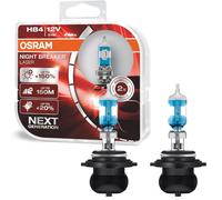 2x Osram HB4 Night-Breaker Laser 12V 51W P22d Xenon Look Halogen-Birnen Lampada