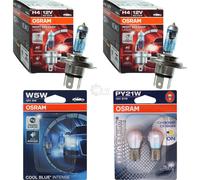 2X OSRAM NIGHT BREAKER LASER H4 130% Diadema Cromo PY21W COOL BLUE INTENSO W5W