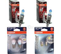 2X Osram Night Breaker Unlimited H1 110% Diadema Cromo WY5W PY21W Lampadina