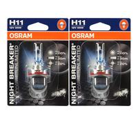 2X Osram Night Breaker UNLIMITED H11 12V 55W Attacco PGj19-2
