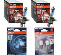 2X OSRAM NIGHT BREAKER UNLIMITED H4 Diadem Chrome PY21W COOL BLUE INTENSE W5W