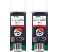 2x Pacco KOKA Vernice Pinza Freno Rosso Thermolack Spray Resistente Al Calore