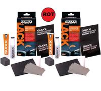 2x Pacco QUIXX Caduta di Sassi Kit Riparazione Pennino Rosso Lack-Reparatur
