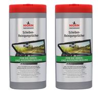 2X Pack Nigrin Panni Per Pulizia Finestrini Con Scatola Dispenser