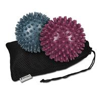 2x Palline a riccio per massaggio palle massaggianti Ø 8cm - Sfere Spiky balls