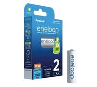 2x PANASONIC Eneloop Batterie Ricaricabili AA NiMH 2000mAh LR6 HR6