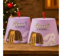 2x Panettone Il Budino con Crema al Cioccolato 750g Per Bauli Dolce Natalizio