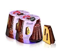 2X Panettone il Budino con Golosa Crema al Cioccolato, Confezione per Bauli 750g [2 Pezzi]