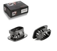 2x Pannello Copertura Blocco Porta Pulsante Nero per Vauxhall Cavalier