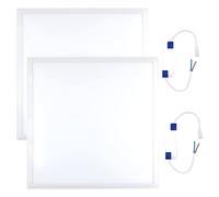 2x Pannello LED 60X60 Plafoniera Soffitto 42W Led Panel Controsoffitto Naturale