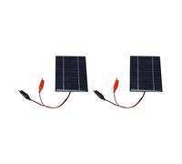 2X Pannello Solare Impermeabile 5W 12V per Esterni Caricabatterie per Celle5898