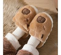 2x Pantofole a forma di animale per Natale, calde, morbide, per la famiglia