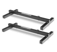 2x PAR Luci Fari Effetti Pavimento Base Supporto Pied Illuminazione Metallo Nero