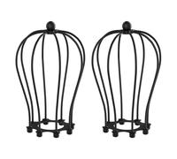 2x paralume a gabbia nero 115 mm Ø