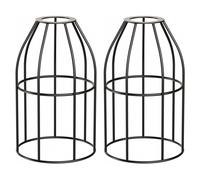 ledscom.de 2 pezzi paralume a gabbia, nero, Ø 122 mm