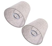 2X Paralume Piccolo Copri Lampada nel Stoffa Lampada Lampadario Coperchio A9044