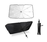 2x Parasole Per Auto Parabrezza Anteriore Pieghevole Ombrello Portatile 130x77