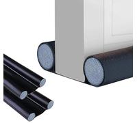 2x Paraspifferi Sottoporta e Finestre da 80 a 90 cm, Doppia Guarnizione in Similpelle, Regolabile tra 32 e 94 cm. Isolamento Acustico, Riduzione Freddo/Calore, Antivento, Luce, Polvere, Insetti.