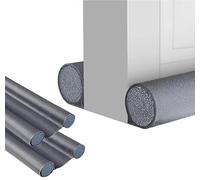 2x Paraspifferi Sottoporta e Finestre da 80 a 90 cm, Doppia Guarnizione in Similpelle, Regolabile tra 32 e 94 cm. Isolamento Acustico, Riduzione Freddo/Calore, Antivento, Luce, Polvere, Insetti.