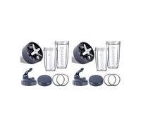 2X Parti di Ricambio per Frullatore per Frullatori NutriBullet 600W/900W/PRO - Lama di Estrazione E Tazze Enormi da 32 Once E Tazze Enormi da 24 Once
