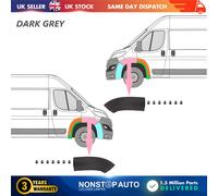 2X Passaruota Orlo Modanatura Anteriore L E R Grigio Scuro Per Fiat Ducato 2014