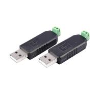2x Pc Usb To Rs485 -485 Interface Converter Serial Adapter Compatible + Plc