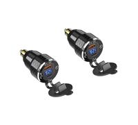2X PD 3.0 Tipo C USB Caricabatterie Veloce Din Un USB E 18W QC 3.0 Presa di Corrente con Voltmetro per 12V-24V Moto