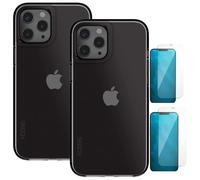 2x Pellicola + 2x Cover antiurto fumé SKECH DUO per Apple iPhone 12 Pro Max