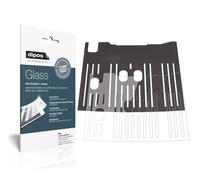 dipos I 2x Pellicola Protettiva compatibile con De Longhi Dinamica Plus ECAM 370.95 S Vaschetta raccogli gocce Protezione Vetro Flessibile 9H