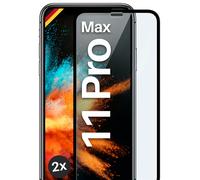 2x Pellicola Protettiva per Apple iPhone 11 Pro Max Vetro Full Screen Cover...