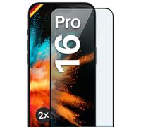 2x Pellicola Protettiva per Apple iPhone 16 Pro Vero Vetro Full Screen...